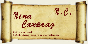 Nina Čamprag vizit kartica